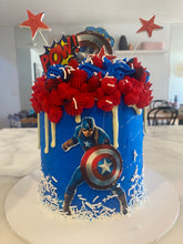 Load image into Gallery viewer, Captain America Cake
